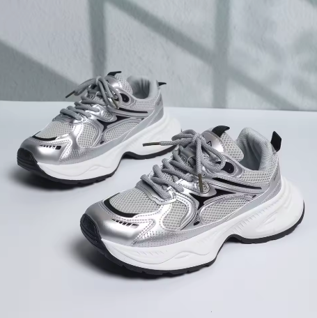 Zapatillas / Plata Metálica