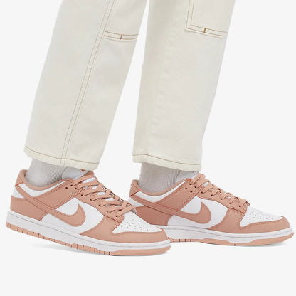 On feet photo dunk low rose whisper