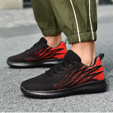 Zapatillas Negro University Rojo