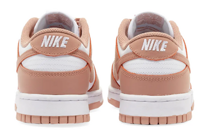 back of the nike dunk low rose whsiper