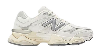 stock image of new balance 9060 sea salt white trainers